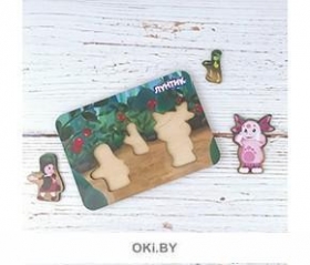 Деревянный пазл, маленький, Серия "Лунтик" 20 х 14 см (Арт. 031203)