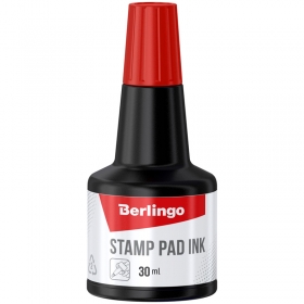 Штемпельная краска Berlingo, 30мл, красная KKp_30003