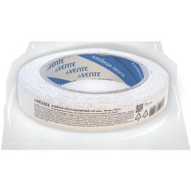 Клейкая лента малярная "deVENTE. REPAIR & CRAFT" 125 мкм, 19 ммx50 м, картонная втулка, в пластиковом пакете 4163449