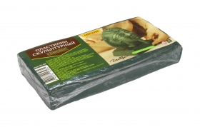 Пластилин скульптурный, мягкий, оливковый, 0,5 кг. Глобус, ПЛС-03М