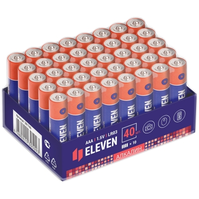 Батарейка Eleven AAA (LR03) алкалиновая, OS40 301746
