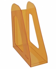 Лоток для бумаг вертикальный Стамм вертикальный ФАВОРИТ тонированный оранжевый МАНГО ЛТ716