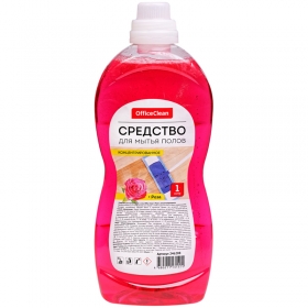 Средство для мытья полов OfficeClean "Роза", концентрат, 1л 246208/А
