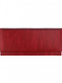 ПЛАНИНГ 56 л. недатир. EVERYDAY CHRONICLES - RED (56-5043)греб,кожзам(красный),отстроч,300х130мм