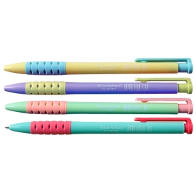 Ручка авт. син. "Darvish" DV-6253 корпус цветной с цветным резиновым держателем DV-6253
