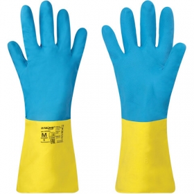 Перчатки неопреновые LAIMA EXPERT НЕОПРЕН, 90 г/пара, химически устойчивые, х/б напыление, M (средни