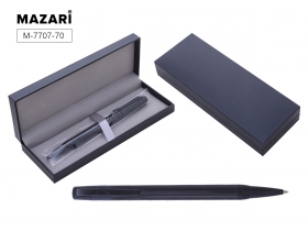 Ручка шариковая с поворотным механизмом ELATIO B, СИНЯЯ, пулев. пиш.узел 0,7 мм, сменный стержень 98 мм типа Parker, корпус металл, подарочная уп. M-7707-70*