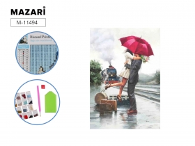 Алмазная мозаика ПАРА, холст 25х30 см (размер выкладки 20х25 см), ОПП-упаковка M-11494