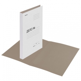 Папка без скоросшивателя "Дело", картон, плотность 280 г/м2, до 200 листов, ОФИСМАГ, 124572