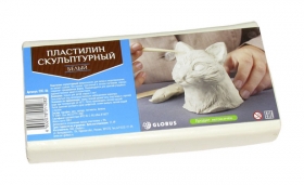 Пластилин скульптурный 500 гр цвет белый ПЛС-06