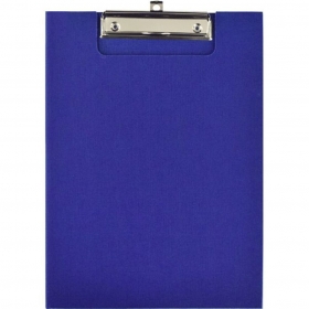 Папка-клипборд "deVENTE" A4 (230x315 мм) усиленная с внутр карманом, картон толщина 2,5 мм, покрытие PP 150 мкм, ширина прижима 12 см, синяя 3034047