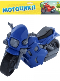 Мотоцикл Спорт Синий 26 см И-3405