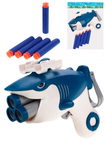 Детское оружие"Акула"(13см)(5 патронов в компл.,в пакете) ( Арт. 2109429)