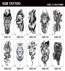 Татуировка-наклейка (11,4х21см) Животные ч/б и цвет микс 2 ( Арт. ТА-1766), кратно 10, цена за едини