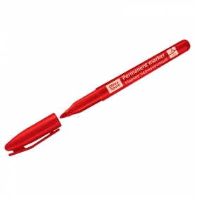 Маркер перманентный 1 мм, красный, OfficeSpace, пулевидный, 269079