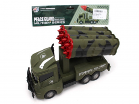 Машинка инерционная "Военный грузовик с реактивной системой" 20 см,пластик,в пакете ( Арт. 2148860)
