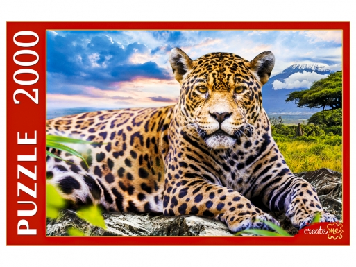 ПАЗЛЫ 2000 элементов. ПИ2000-3698 Большой леопард