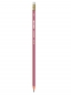 Карандаш ч/г пластиковый NAXOS R, HB, с ластиком, шестигранный розовый с полосками M-6104