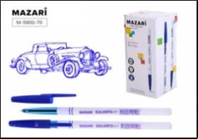 Ручка шариковая GALANTA, СИНЯЯ, 0.7мм, стержень 140мм, M-5900-70