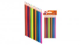 Карандаши цветн. пл, набор,гексаг. 12цв.  МУЛЬТИКИ (КЦ-8326) в пакете, кратно 12